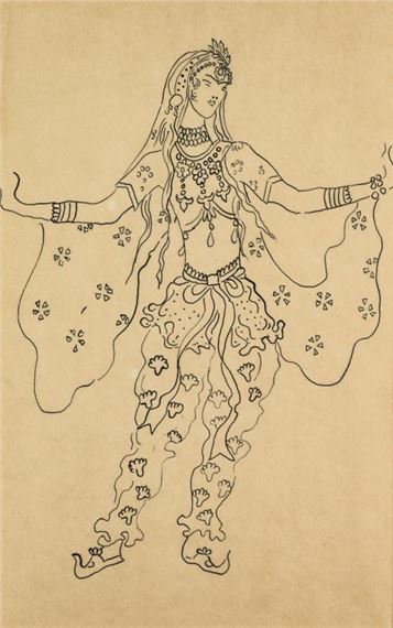 Costume designs by Konstantin Alexeyevitch Korovin