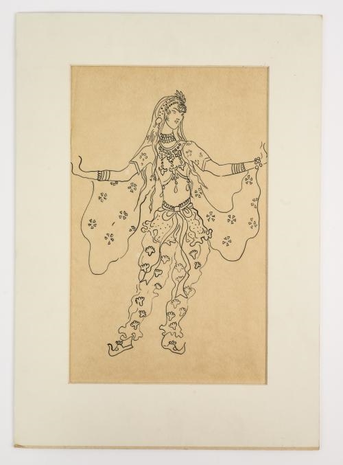 Artwork by Konstantin Alexeyevitch Korovin, Costume designs, Made of pen and ink