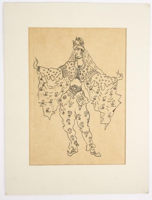 Artwork by Konstantin Alexeyevitch Korovin, Costume designs, Made of pen and ink