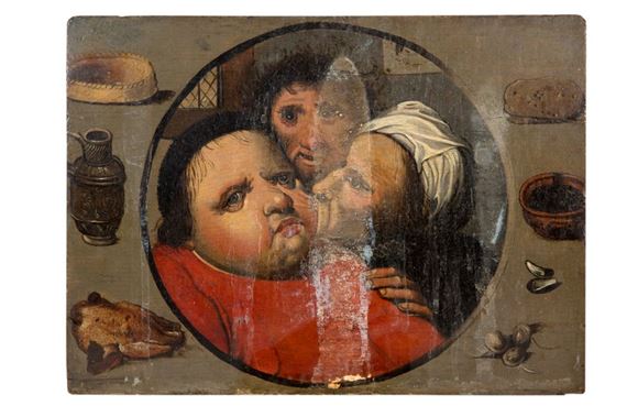 The rich and the poor by Pieter Brueghel the Elder, Flemish School, 18th Century