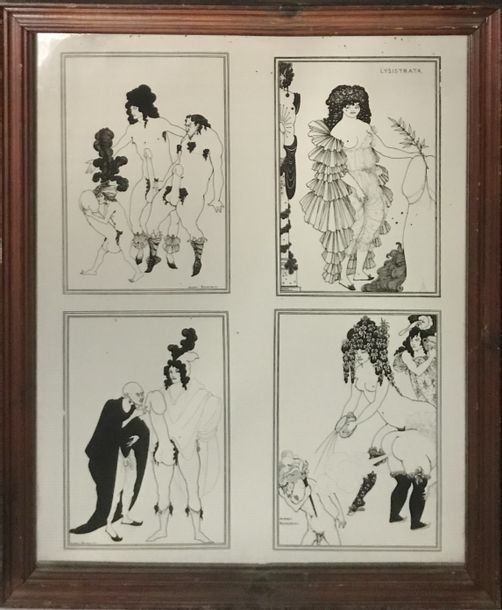 Aubrey Beardsley LYSISTRATA Mirror MutualArt