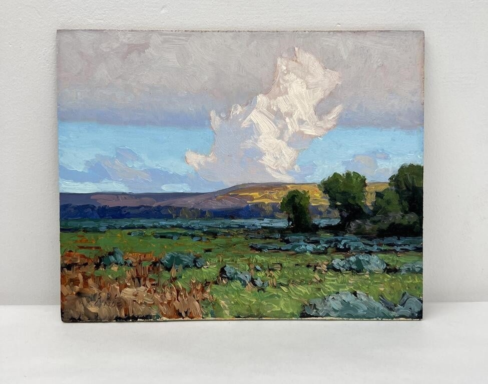 Artwork by Taylor Lynde, Taylor Lynde Montana Oil Painting, Made of Oil on board