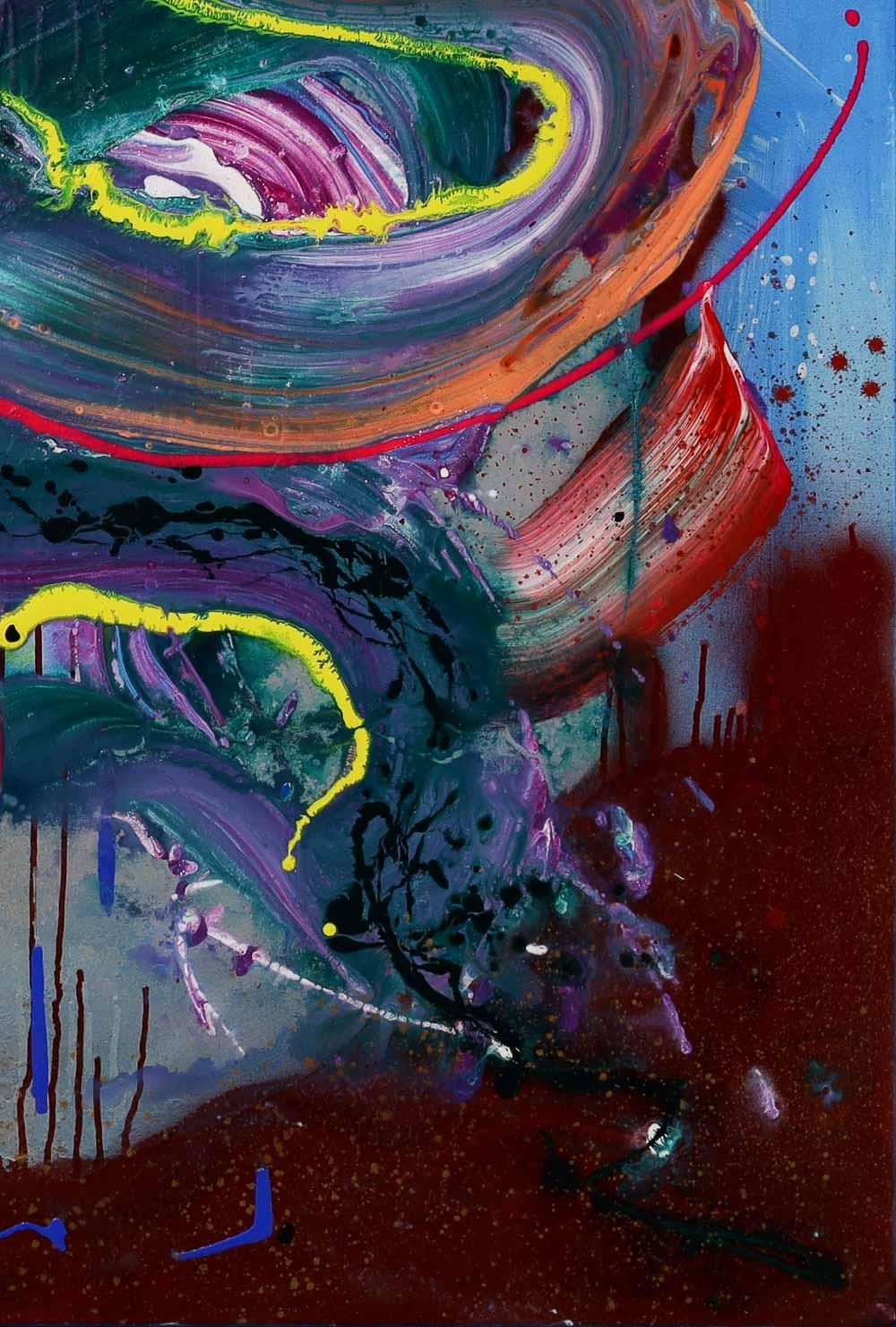 Artwork by Max Milan, Life Down Under, Made of Acrylic on linen