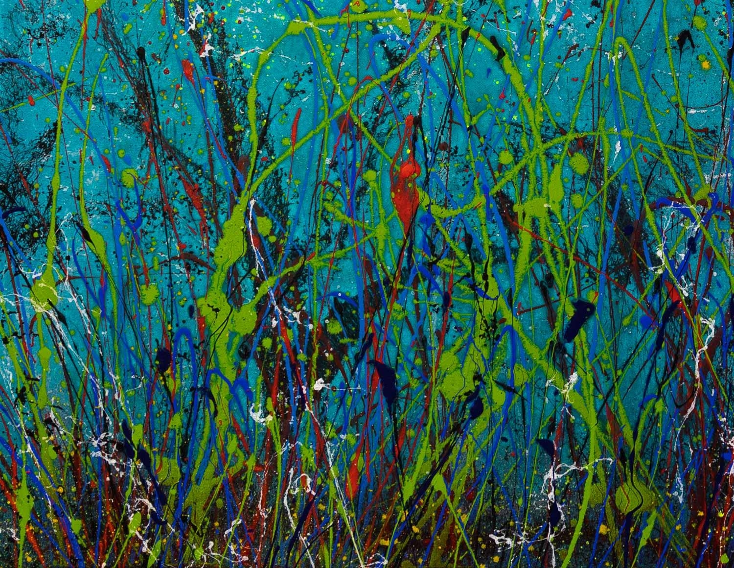 Artwork by Max Milan, Cool View, Made of Synthetic polymer paint on canvas