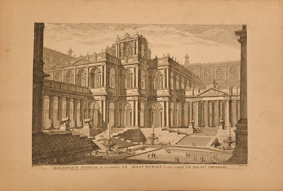 Roman Senate Building Drawing