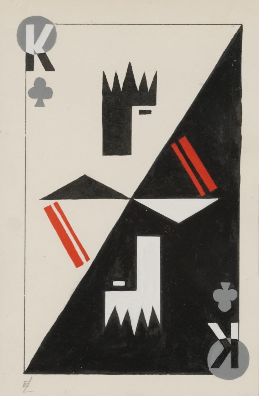 Artwork by El Lissitzky, Playing Cards, Made of mixed media