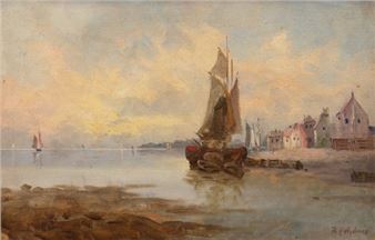 Fischerboote im Hafen - R. Fedhner