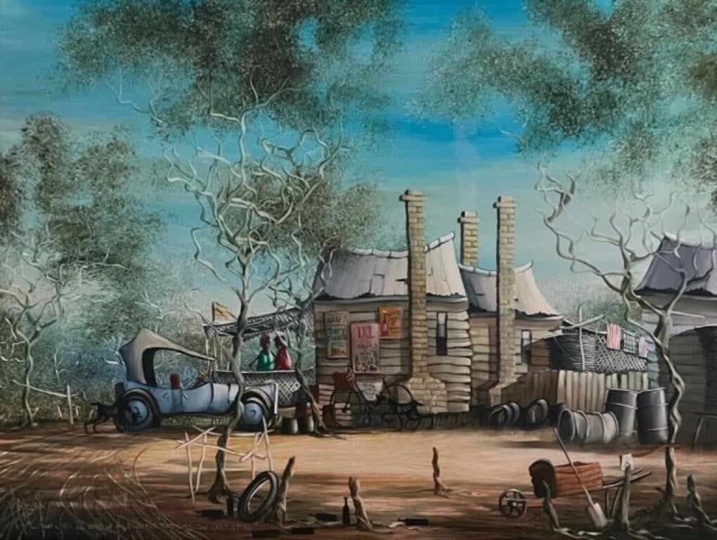 Max Mannix | Max Mannix (1939-) Outback homestead | MutualArt