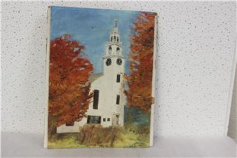 A Sigend Edna Blake Oil on Board Painting - Edna Blake