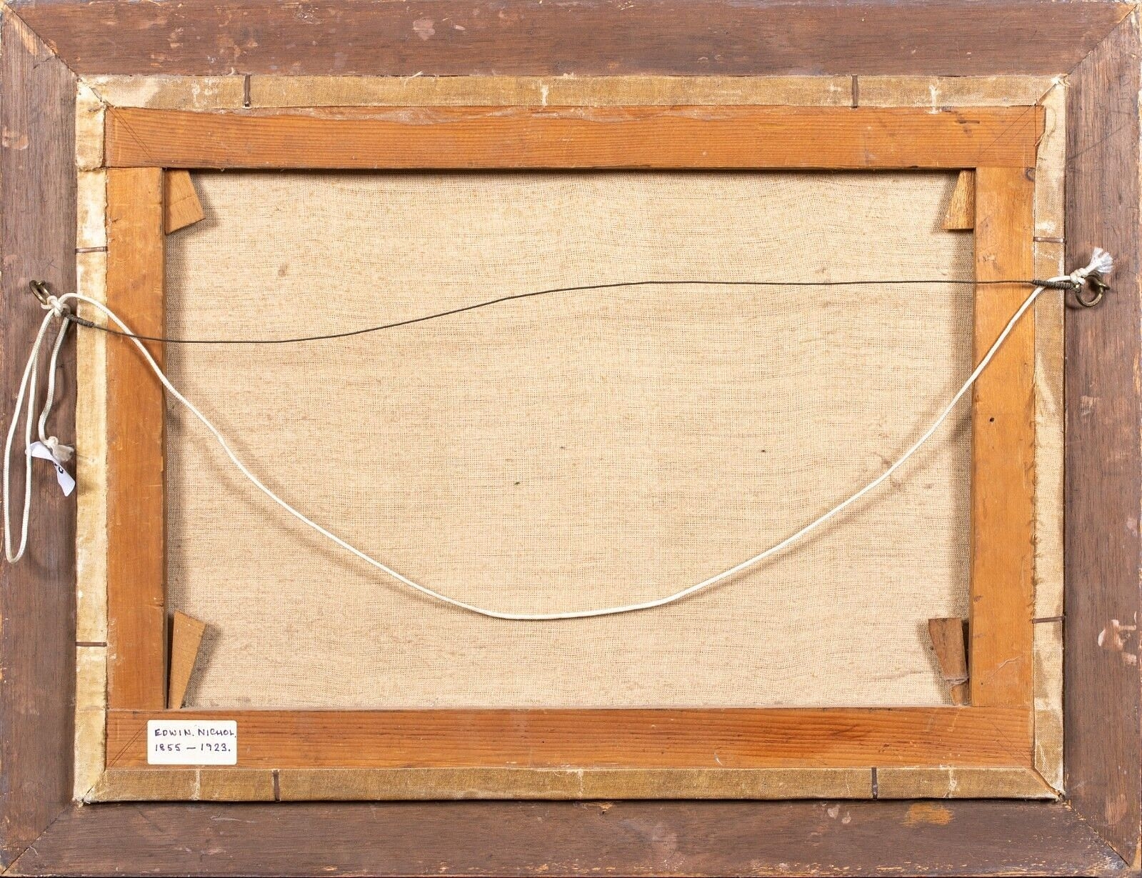 Artwork by Edwin Nichol, PORTRAIT OF A NUDE LADY IN A WOODLAND OIL PAINTING, Made of Oil on canvas