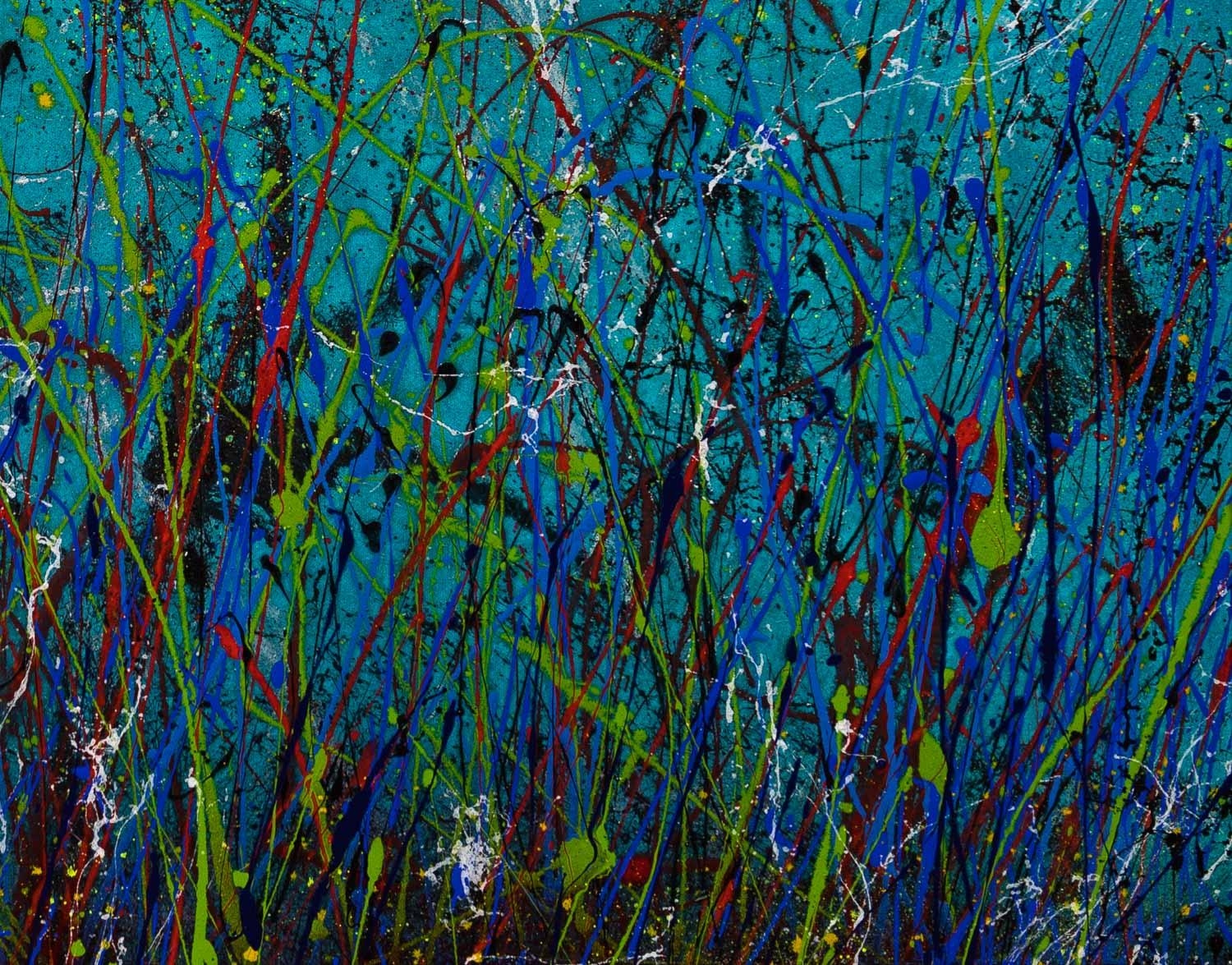 Artwork by Max Milan, Cool View, Made of Synthetic polymer paint on canvas