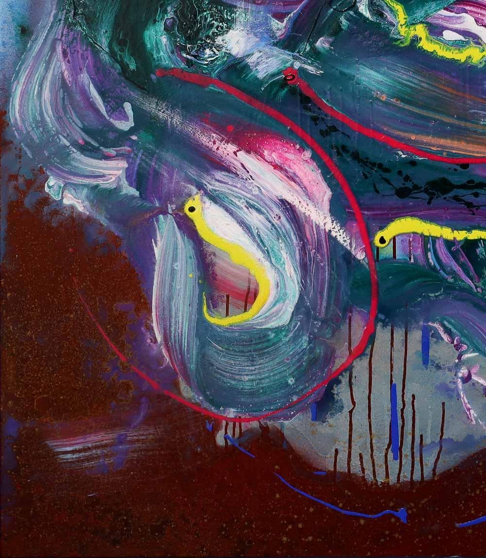 Artwork by Max Milan, Life Down Under, Made of Acrylic on linen