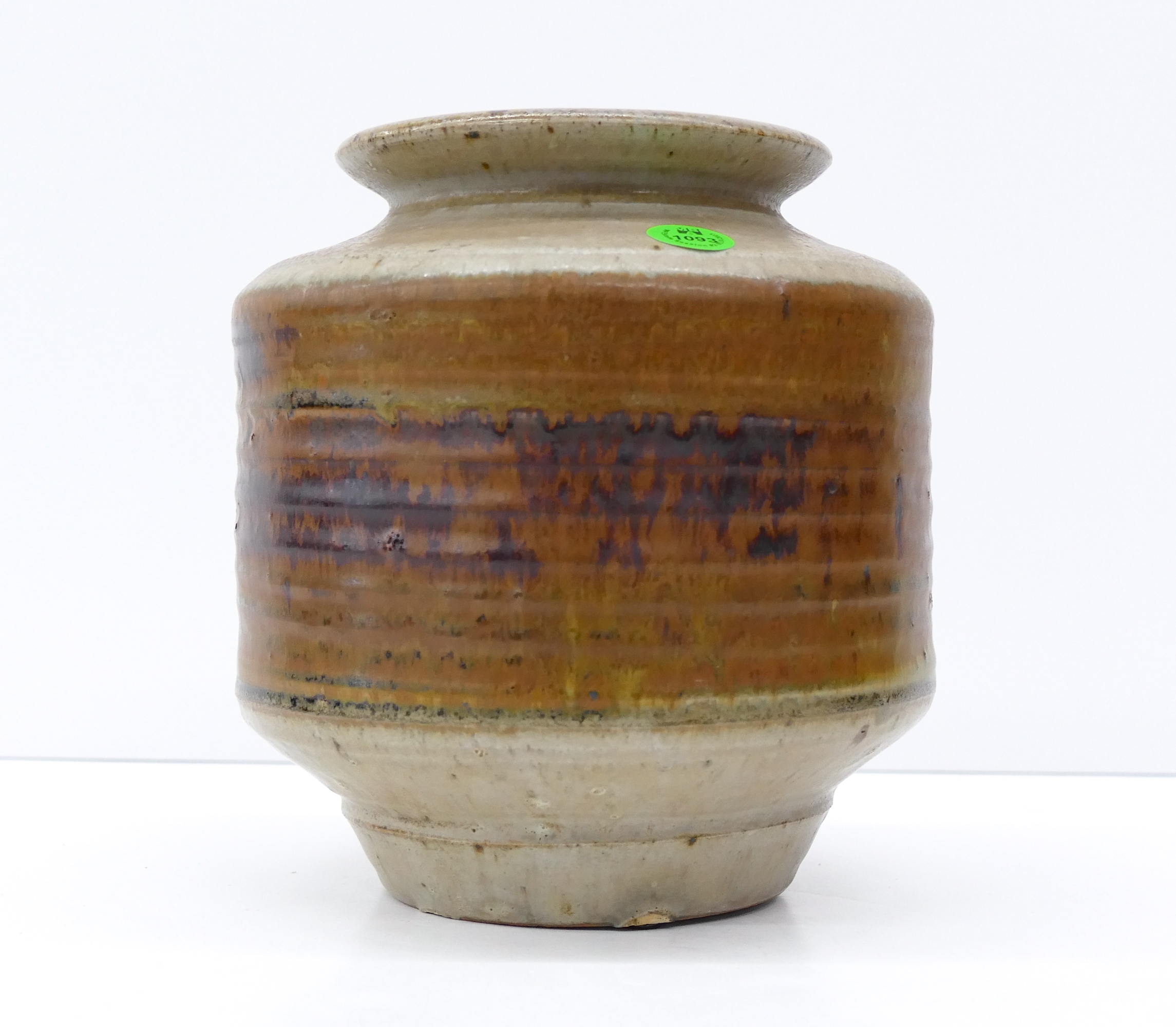 Eric Norstad | Eric Norstad Studio Pottery Drip Glaze Vase 7''x6.5 ...