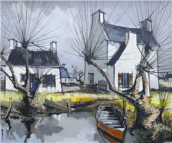 Fabien Claude (b.1950 French) ''French Countryside'' Oil on Canvas - Fabien Claude