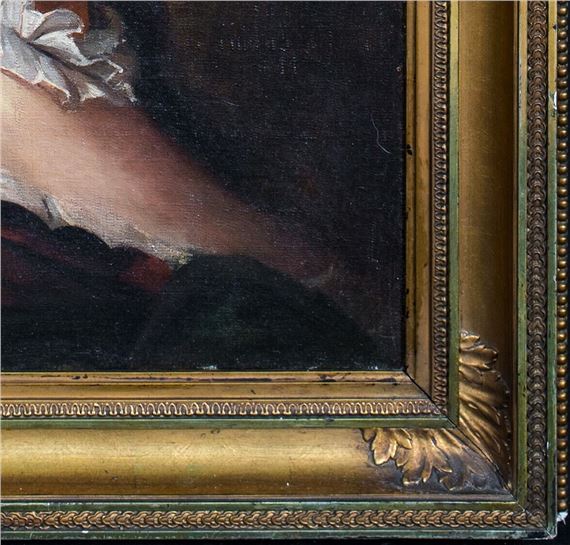 French School, 18th Century | PORTRAIT OF A LADY WEARING A HAT OIL ...