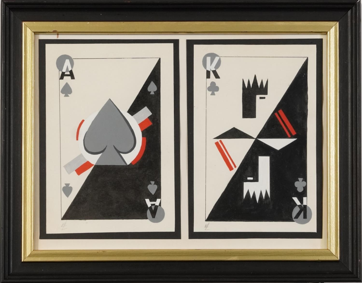 Artwork by El Lissitzky, Playing Cards, Made of mixed media