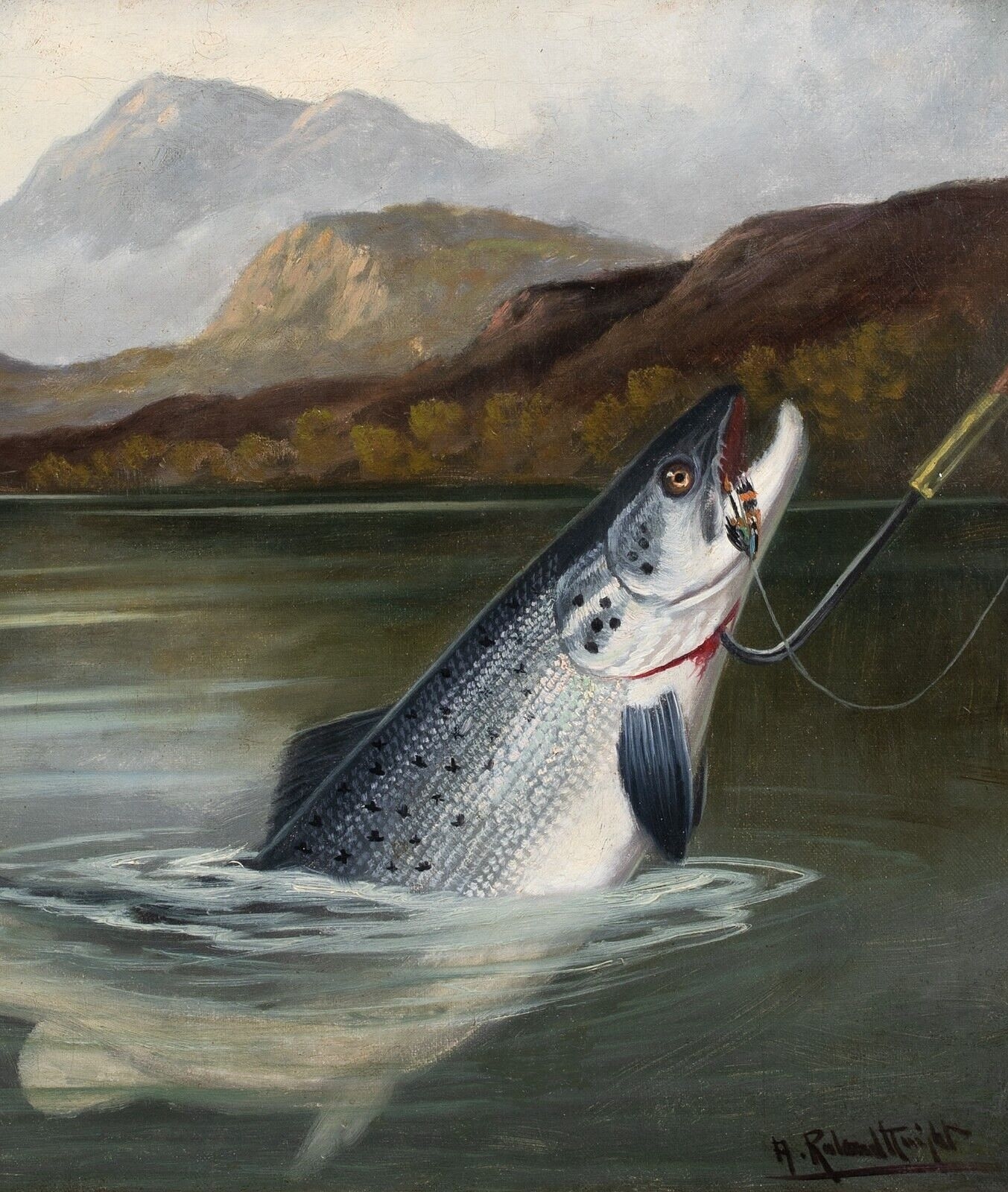 Fly Fishing Painting – Roland Lee