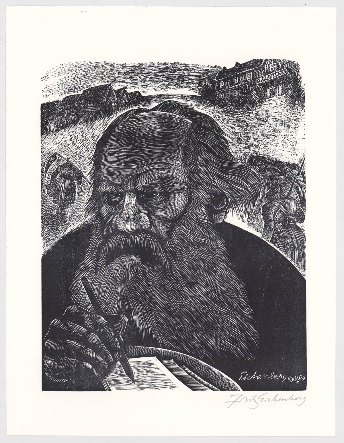 Fritz Eichenberg | Fritz Eichenberg (11) Wood Engravings Signed (1901 ...