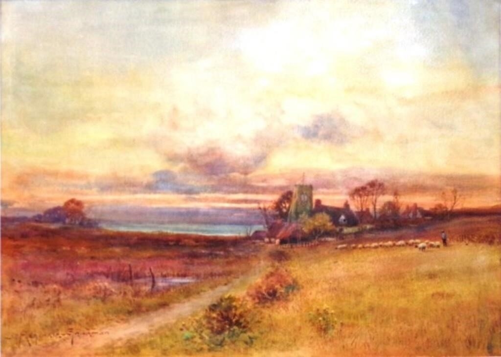 John Reginald Goodman | John Reginald Goodman (1870 - 1962) Landscape ...