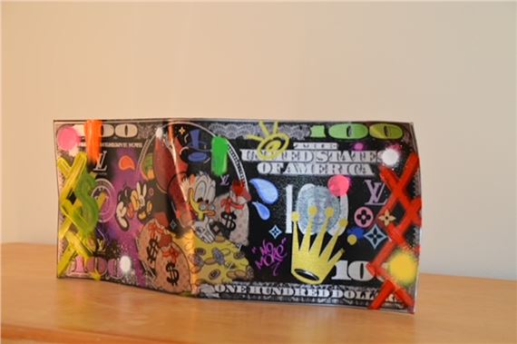 ODart - Money Splash - Mixed media on aluminum by Odart, 2023