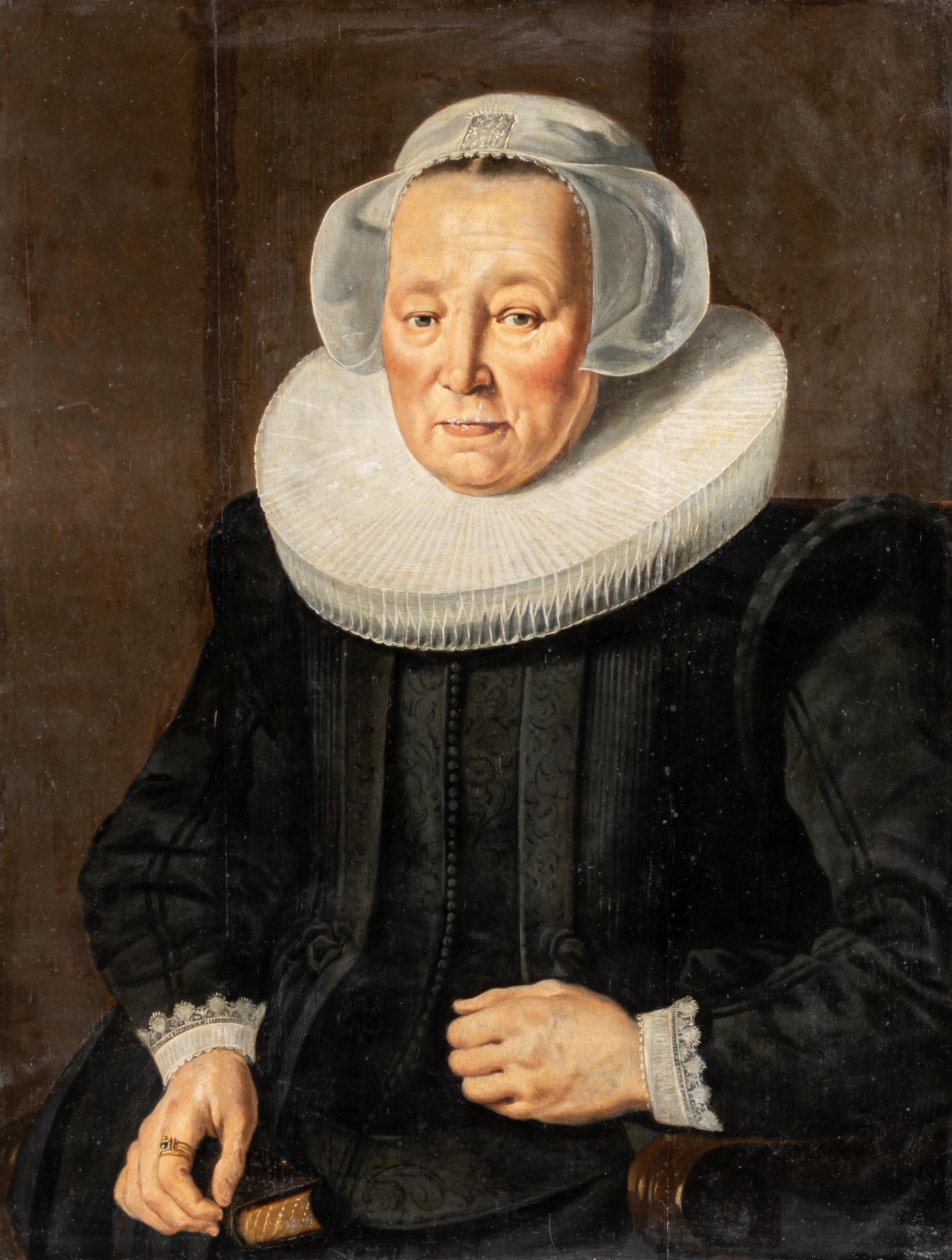 Portrait Of A Lady With Cartwheel Ruff, Dutch Golden Age,
