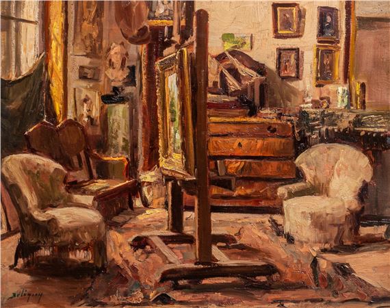 The Studio Of The Artist by Ernest Betigny