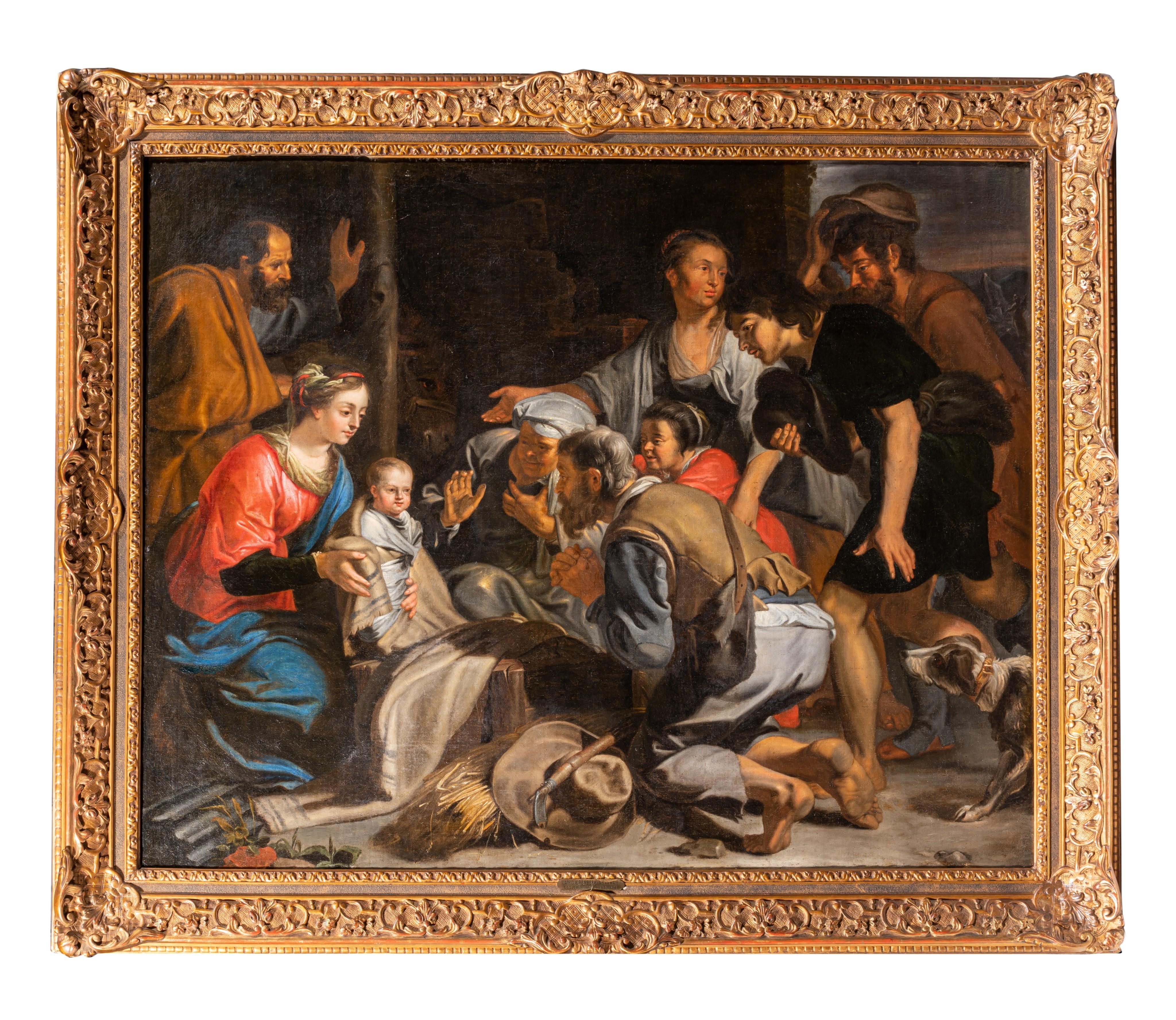 Artwork by Abraham van Diepenbeeck, The Adoration Of The Shepherds, Made of oil on canvas
