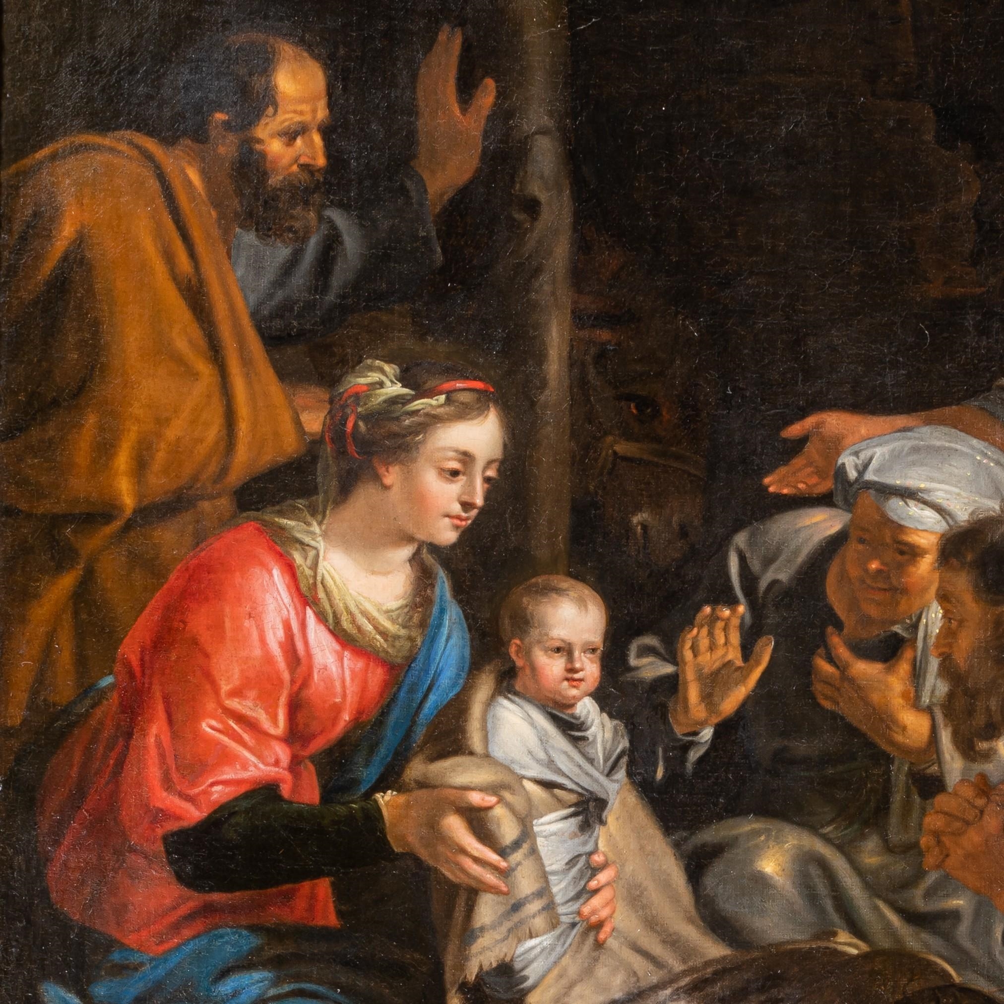 Artwork by Abraham van Diepenbeeck, The Adoration Of The Shepherds, Made of oil on canvas