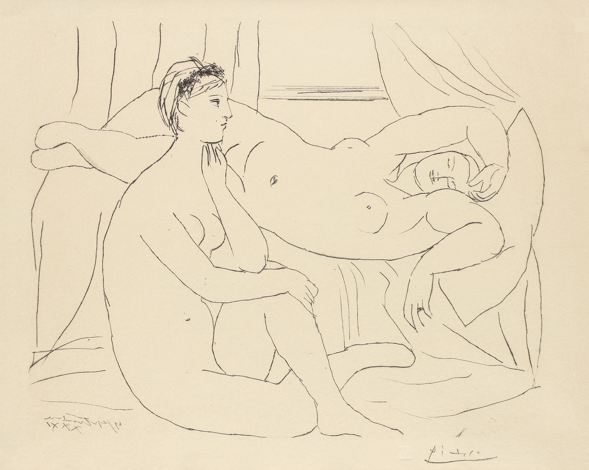 Mujeres Descansando by Pablo Picasso, 1990