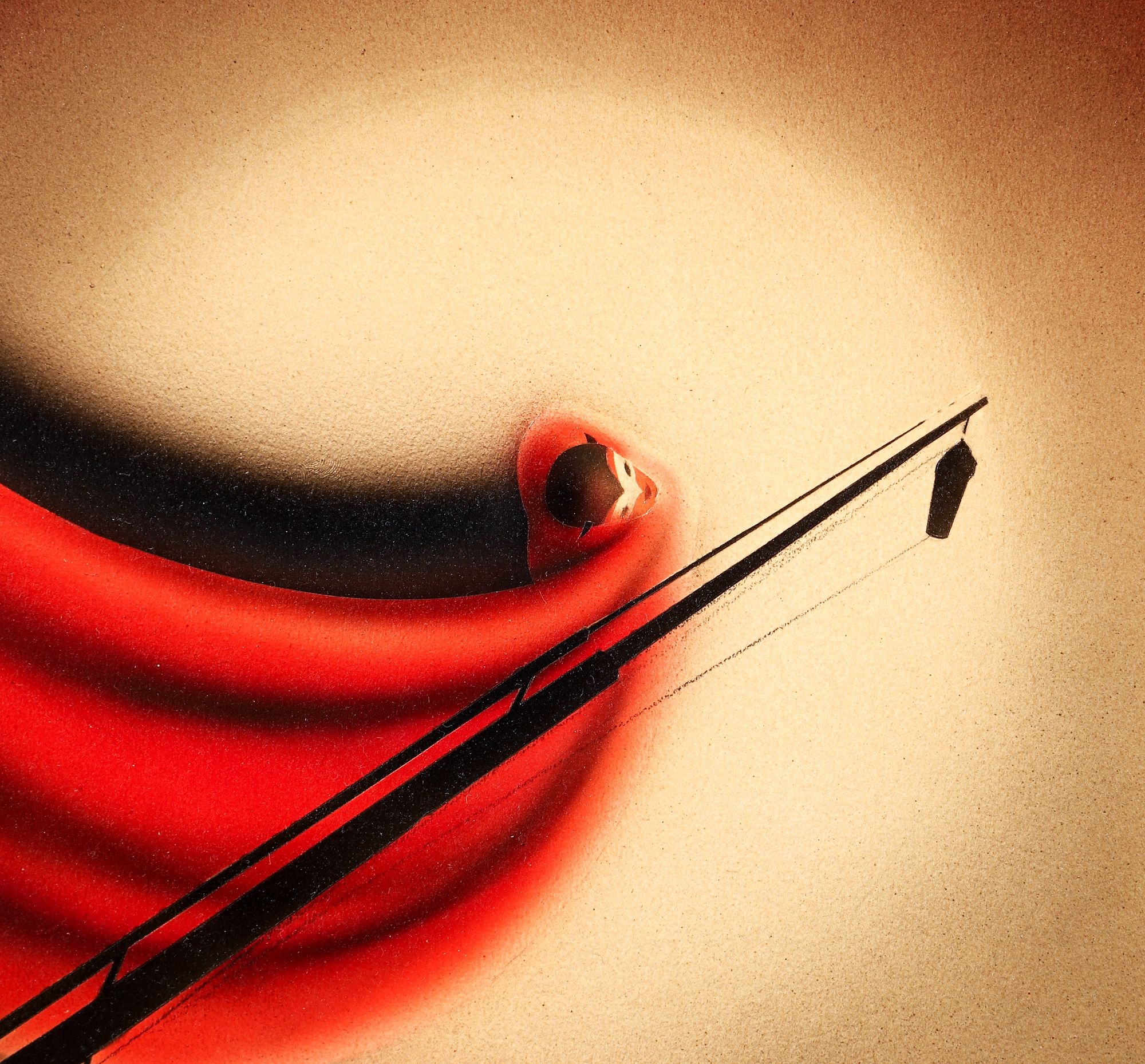 Artwork by Arthur Radebaugh, Performer, Made of Airbrush on Board