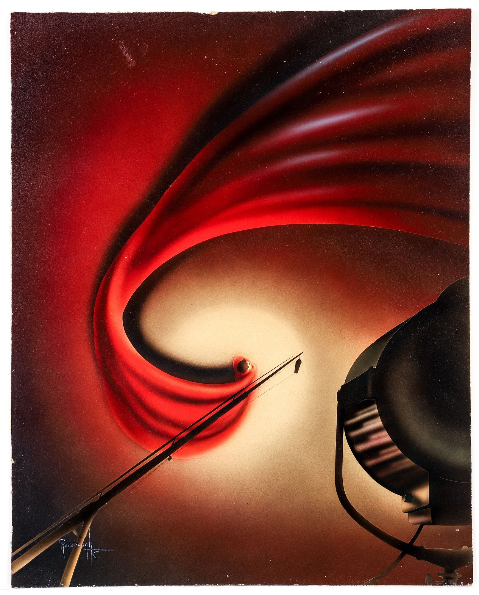 Artwork by Arthur Radebaugh, Performer, Made of Airbrush on Board