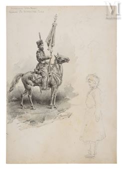 Porte-étendard cosaque - Nicolai Malicheff