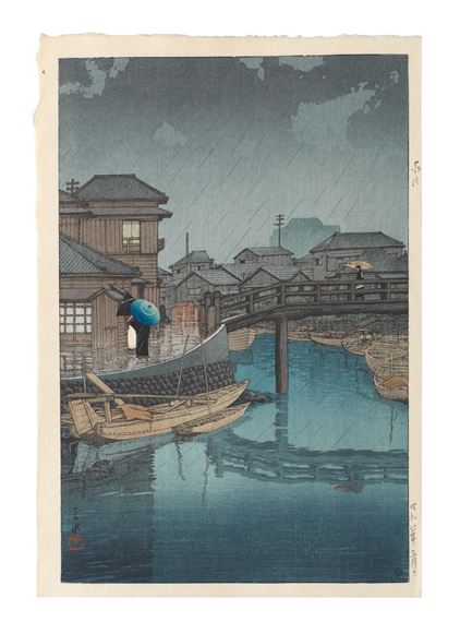 Shinagawa by Hasui Kawase, dated 1931