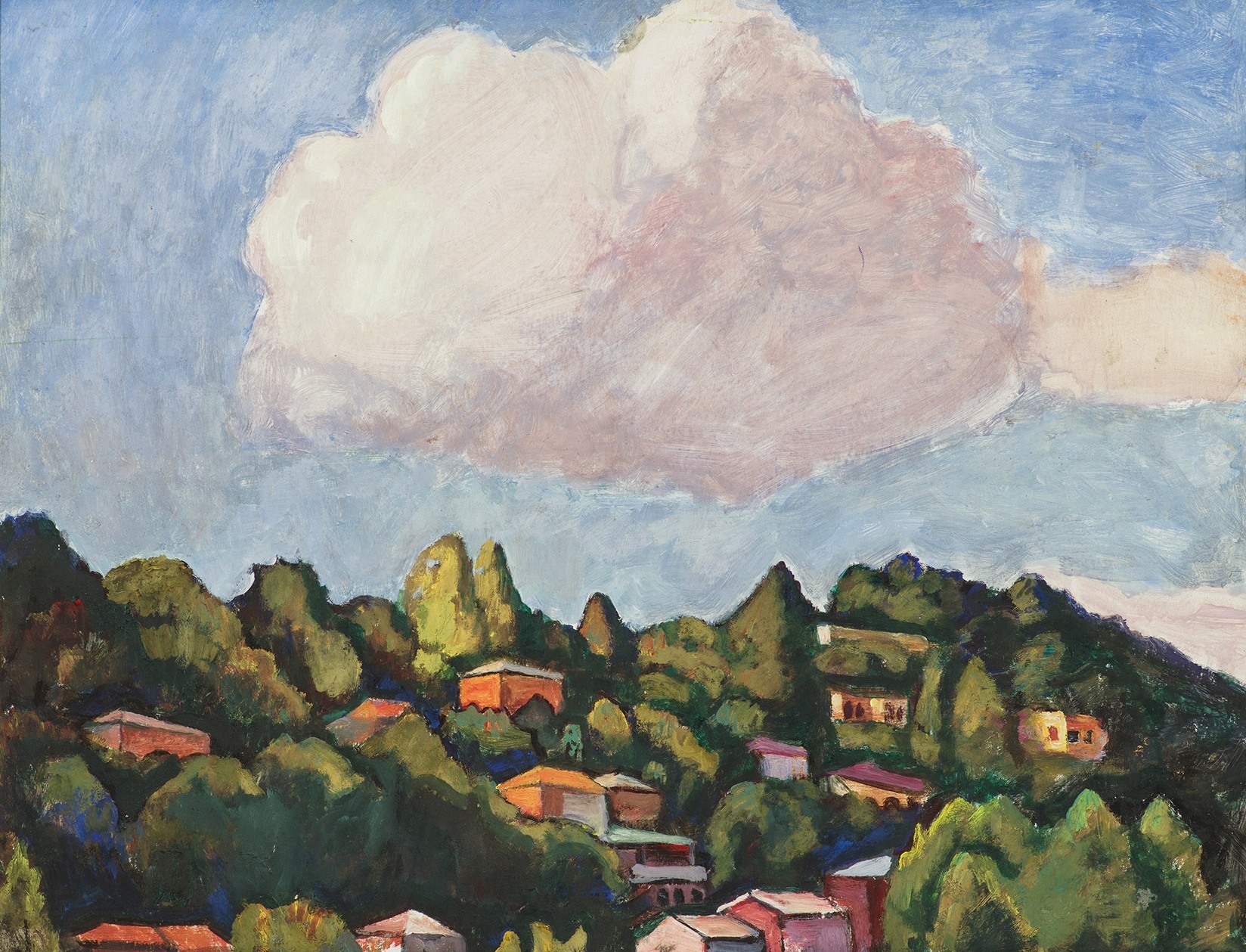 Artwork by Gennady Myznikov, Kutaisi, Made of Oil on cardboard