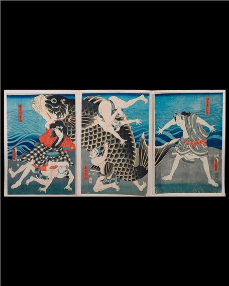 Utagawa Kunisada | Series :Ichikawa Ichizo III as Daiku Rokuzo in