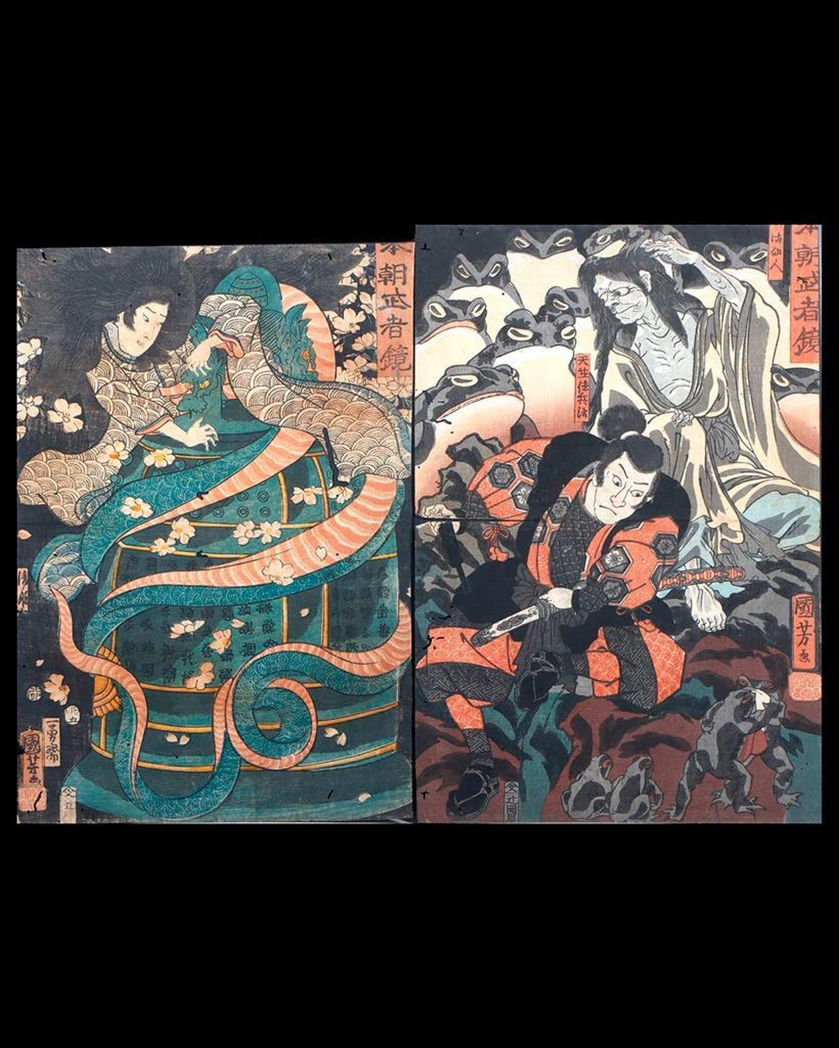 Utagawa Kuniyoshi | Series : Mirror of Warriors of Our Country. | MutualArt