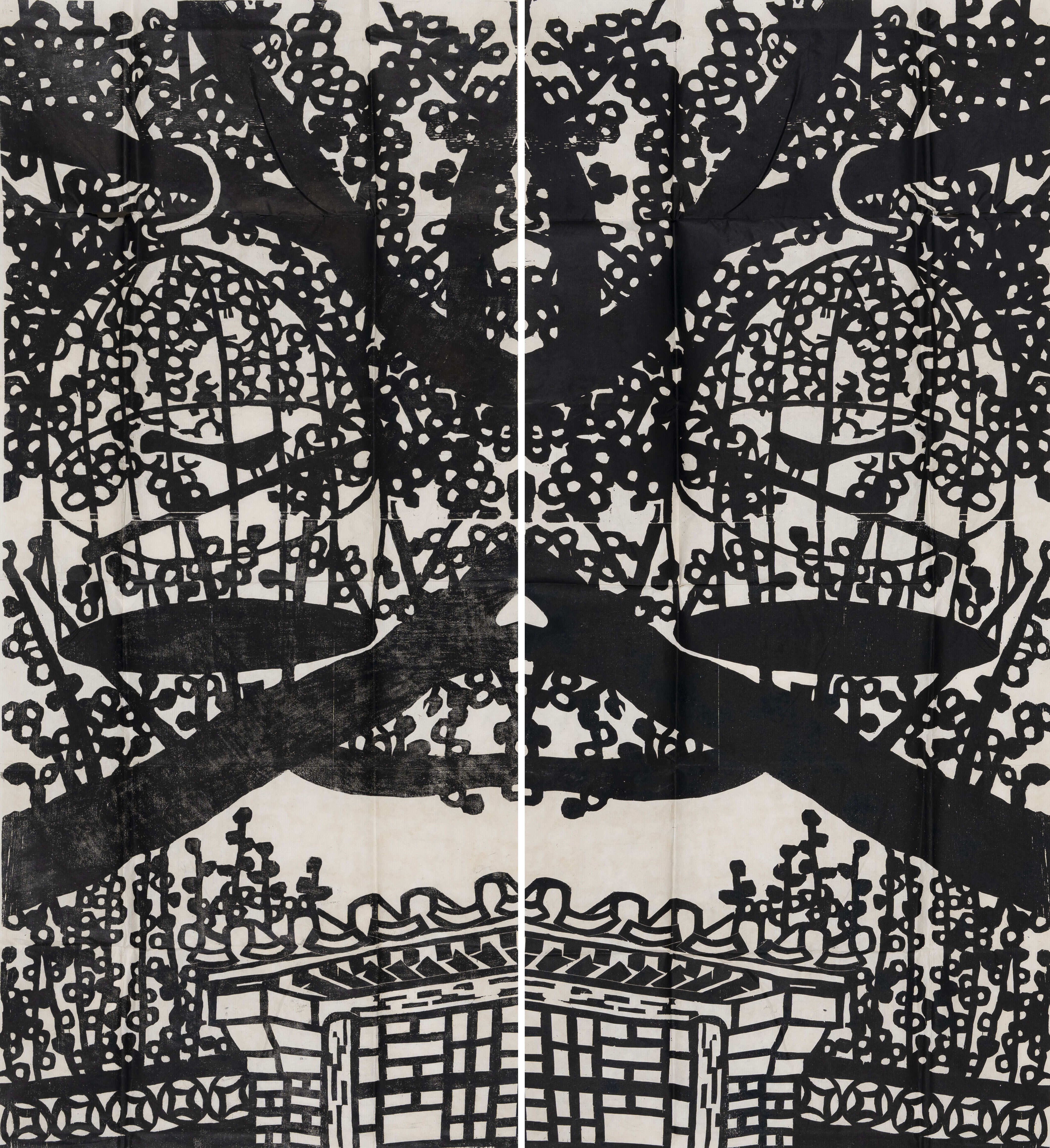 Artwork by Guang Jun, Spring Breeze Overnight