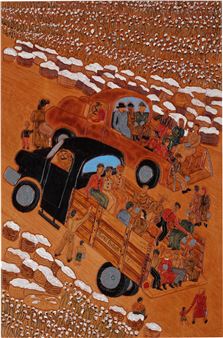 Untitled (Cotton Pickers) - Winfred Rembert