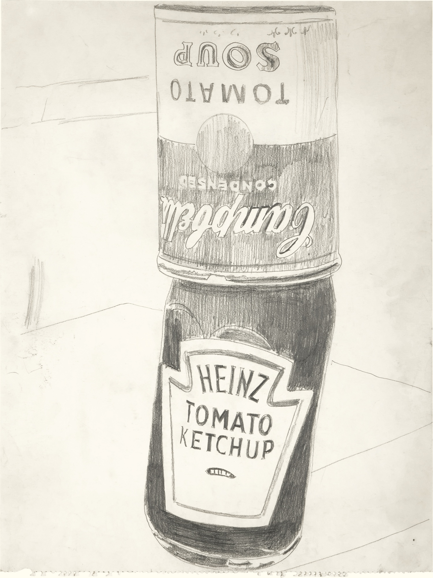 Andy Warhol Heinz Tomato Ketchup with Campbell's Soup Can (1962