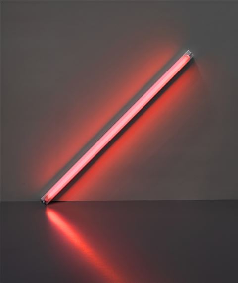 The Diagonal of by Dan Flavin, Executed in 1963