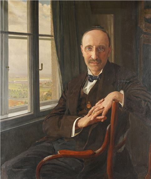 Emanuel Baschny (1876-1932): Portrait of a Man Seated by a Window by Emanuel Baschny, 1912