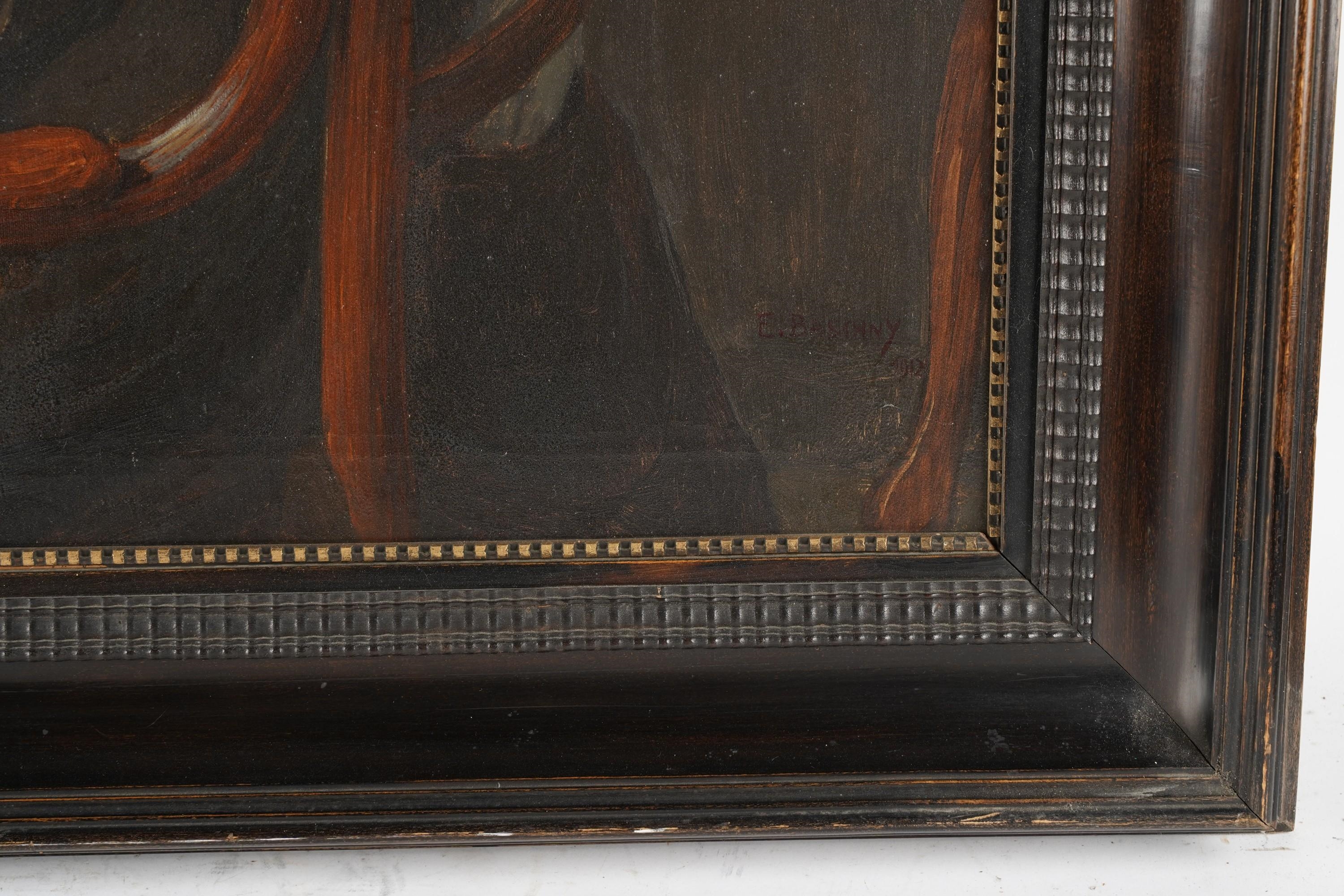 Artwork by Emanuel Baschny, Emanuel Baschny (1876-1932): Portrait of a Man Seated by a Window, Made of oil on canvas