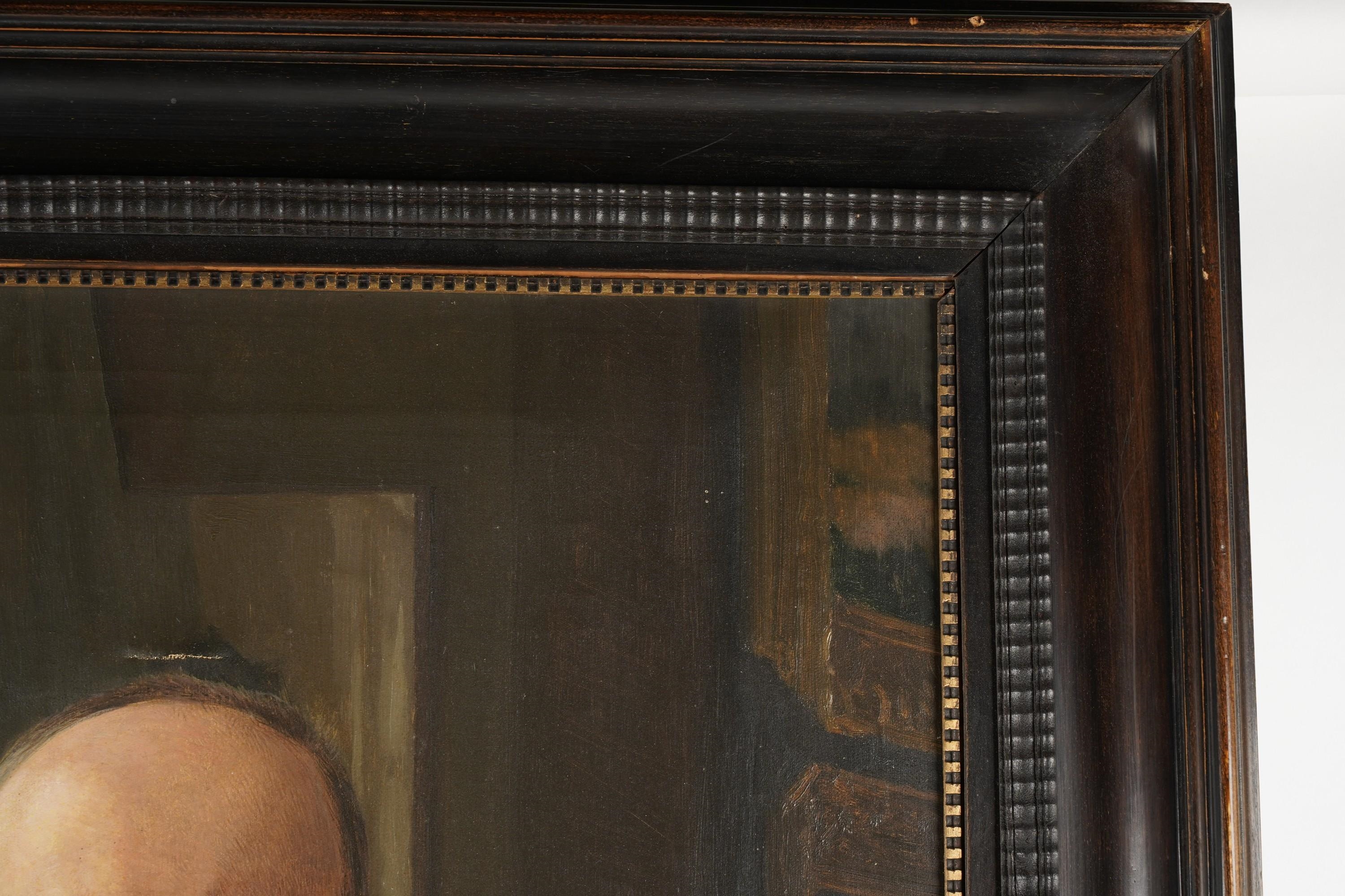 Artwork by Emanuel Baschny, Emanuel Baschny (1876-1932): Portrait of a Man Seated by a Window, Made of oil on canvas