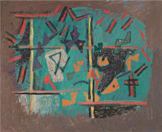 Untitled. by Louis Schanker, 1945