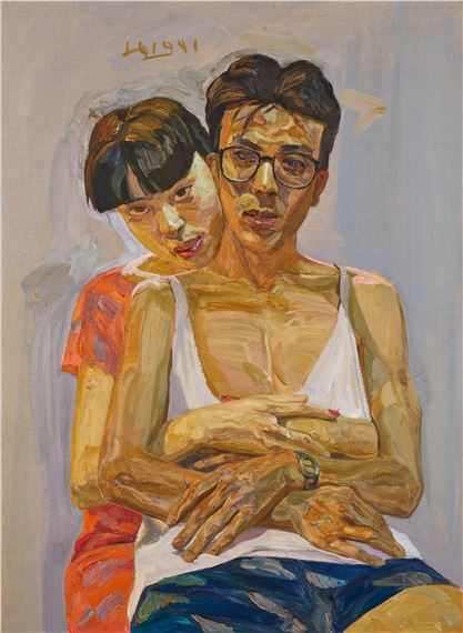 Liu Xiaodong | Lovers (1991) | MutualArt