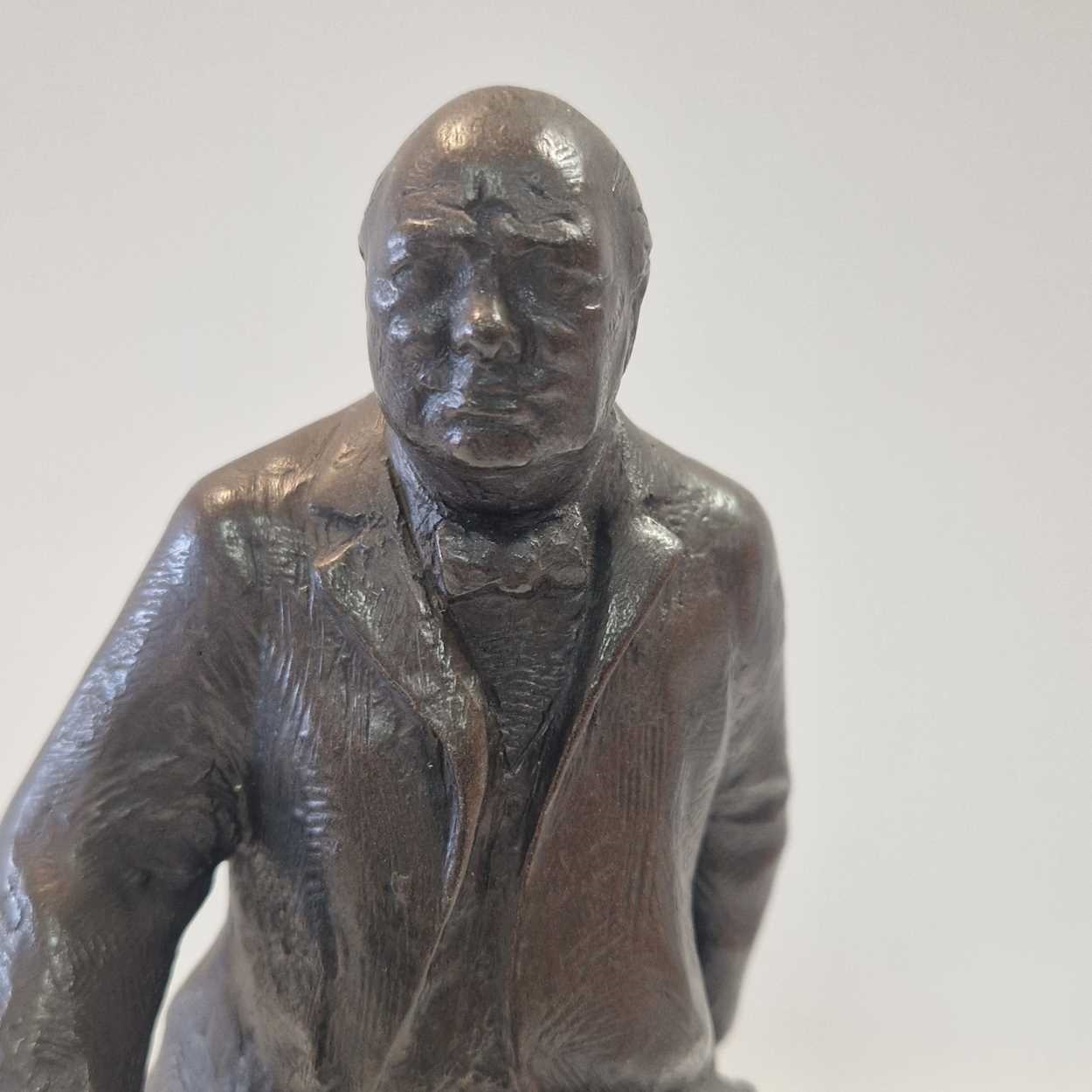Franta Belsky | a bronzed resin figure of Winston Churchill | MutualArt