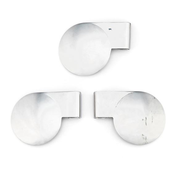 Three door handles, from the City hall of Sundbyberg, by Eskil Sundahl och Artur von Schmalensee, for the Co/op 1930. - Eskil Sundahl