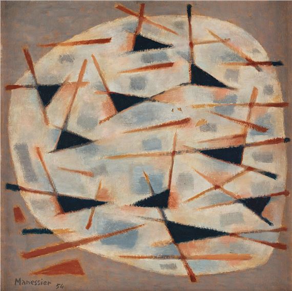 Alfred Manessier | Alfred Manessier, Barques (54) | MutualArt