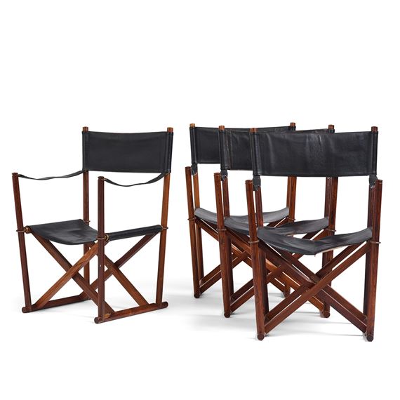 Mogens S. Koch | Mogens Koch, Four 'MK16' folding chairs, Denmark