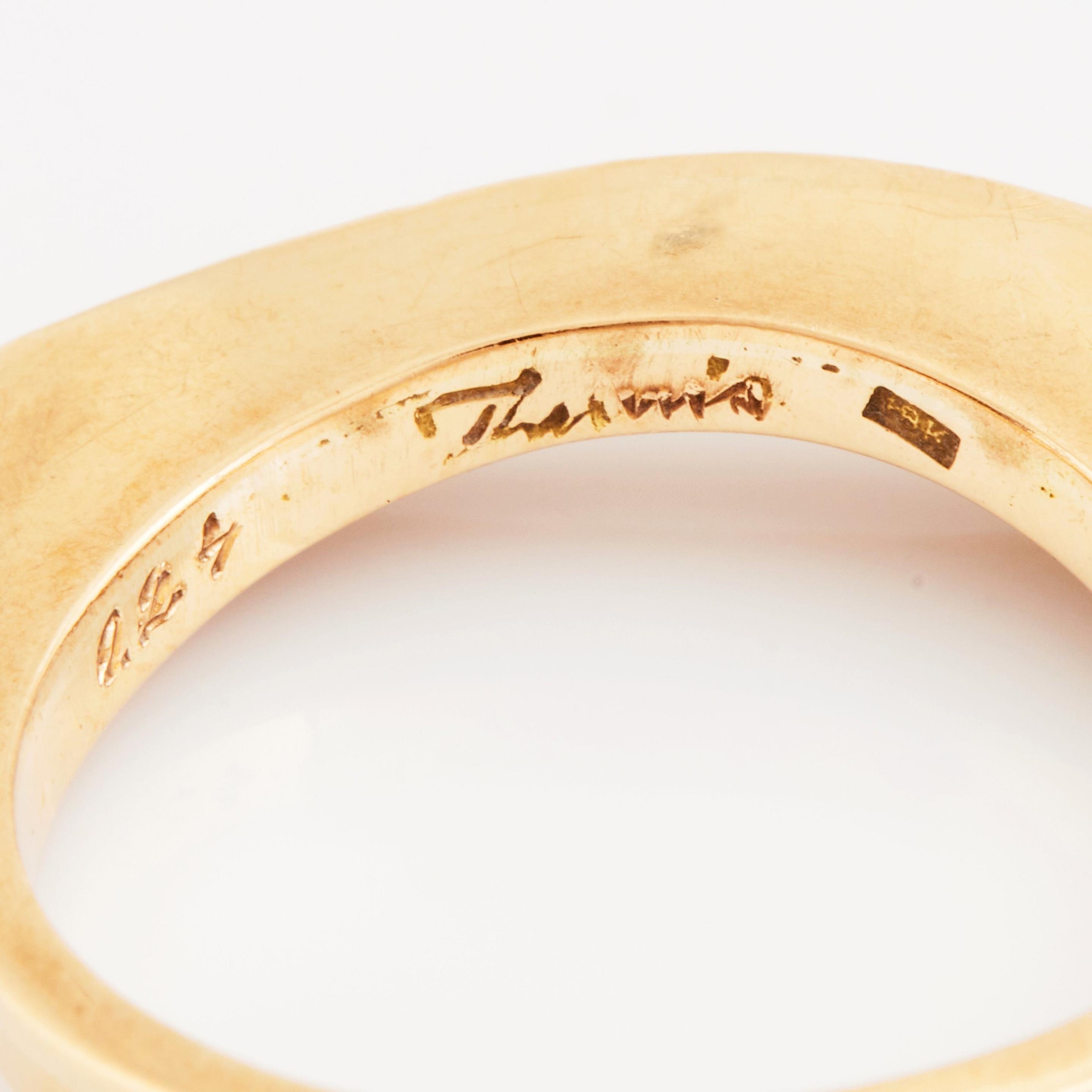 Artwork by Theresia Hvorslev, Theresia Hvorslev, Six 18K gold and white gold and silver rings set with round brilliant-cut diamonds